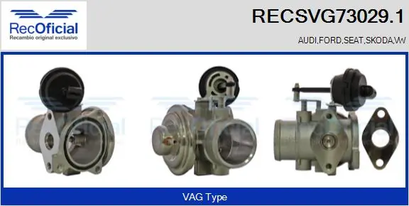 RECOFICIAL AGR-szelep - RECSVG73029.1 - TothCarparts