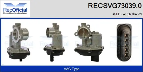 RECOFICIAL AGR-szelep - RECSVG73039.0 - TothCarparts