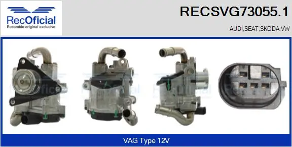 RECOFICIAL AGR-szelep - RECSVG73055.1 - TothCarparts