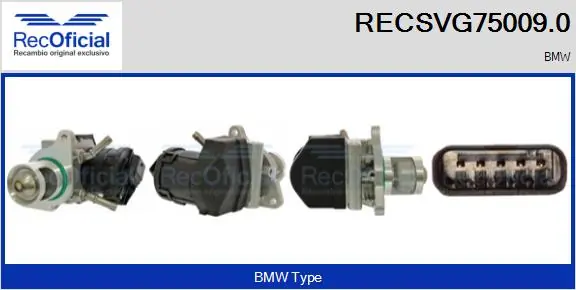 RECOFICIAL AGR-szelep - RECSVG75009.0 - TothCarparts