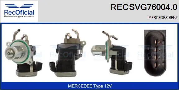 RECOFICIAL AGR-szelep - RECSVG76004.0 - TothCarparts