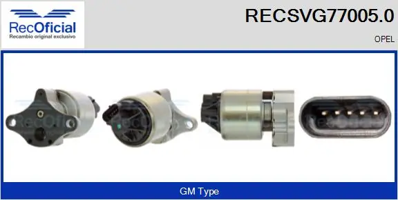 RECOFICIAL AGR-szelep - RECSVG77005.0 - TothCarparts