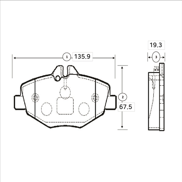 CTR fékbetétkészlet, tárcsafék - GK0077 - TothCarparts