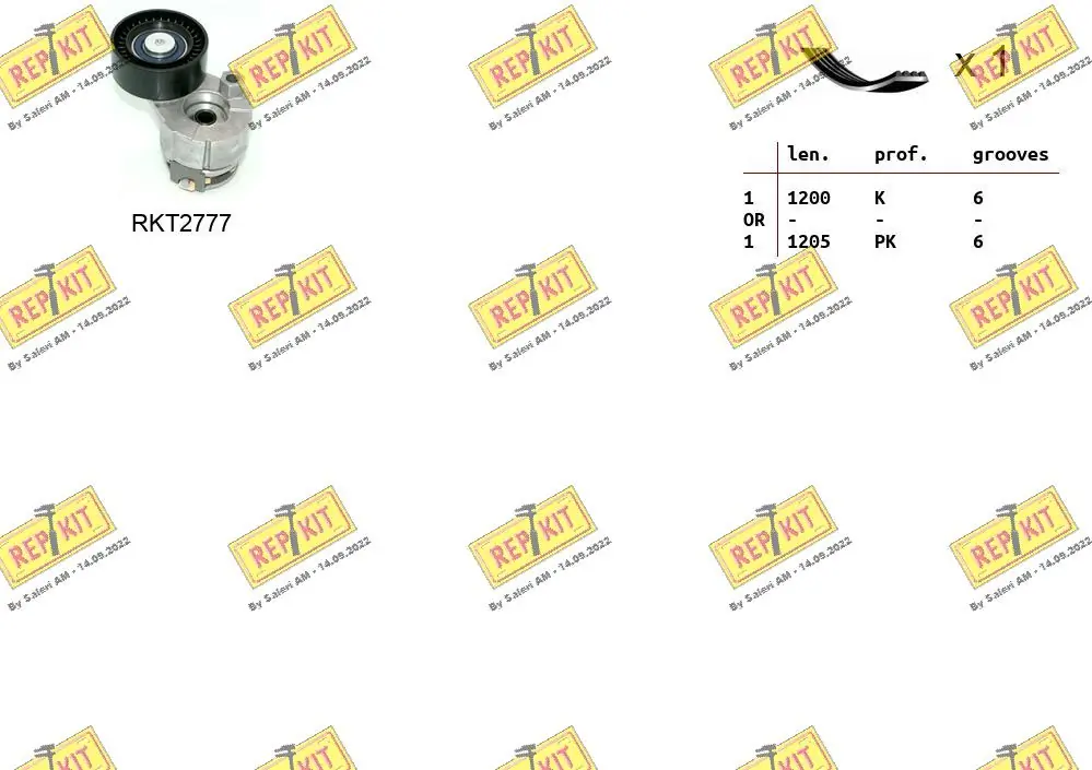 REPKIT hosszbordás szíj készlet - RKTA0034 - TothCarparts