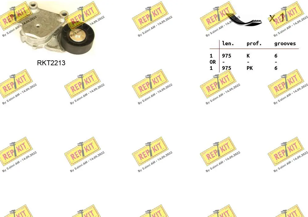 REPKIT hosszbordás szíj készlet - RKTA0036 - TothCarparts