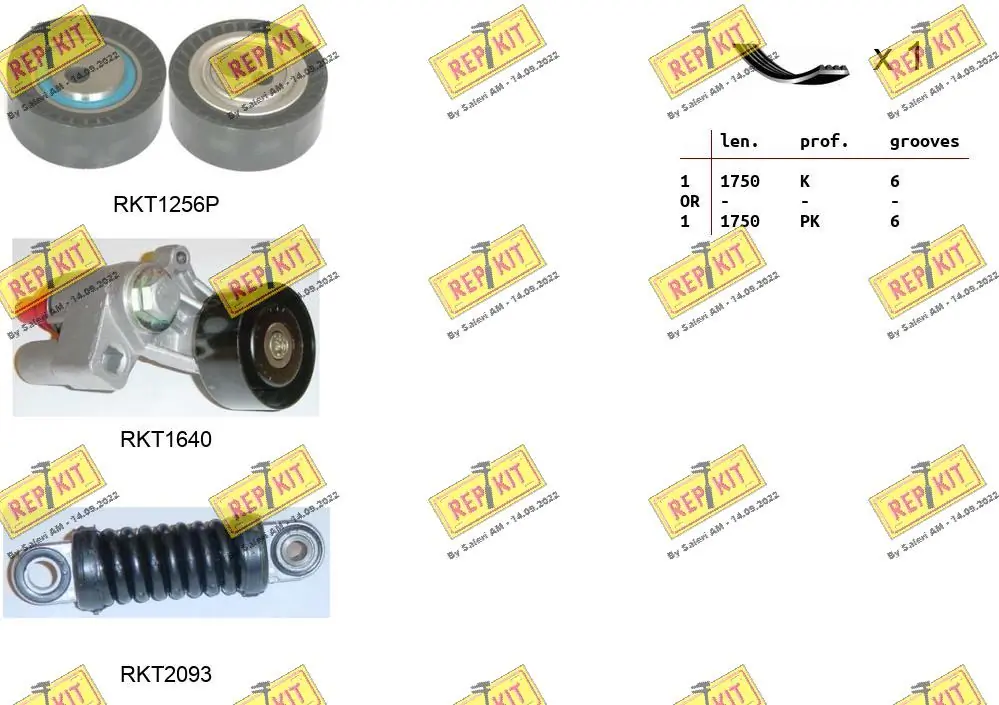 REPKIT hosszbordás szíj készlet - RKTA0094 - TothCarparts