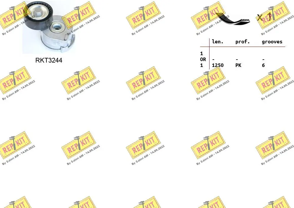 REPKIT hosszbordás szíj készlet - RKTA0137 - TothCarparts