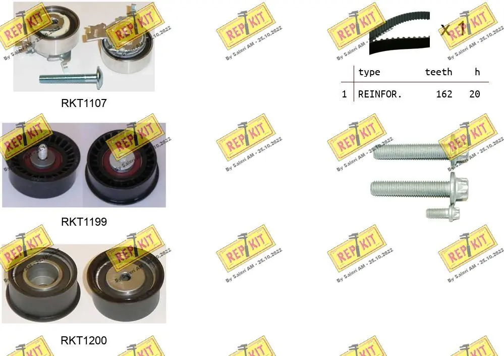 REPKIT Fogasszíjkészlet - RKTK0848 - TothCarparts