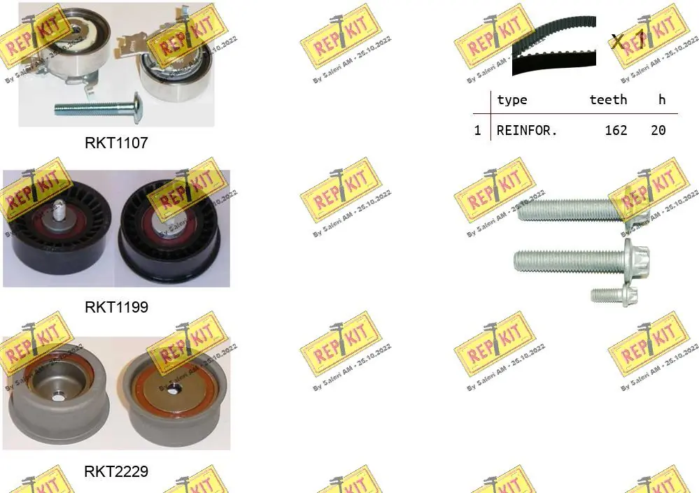 REPKIT Fogasszíjkészlet - RKTK0849 - TothCarparts