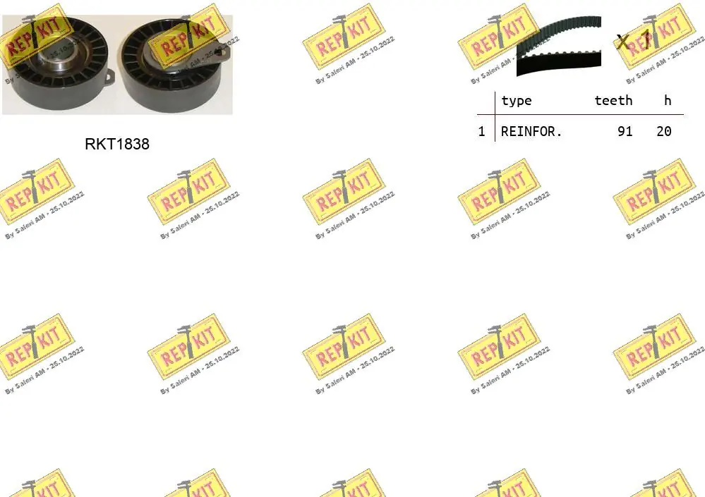 REPKIT Fogasszíjkészlet - RKTK0861 - TothCarparts