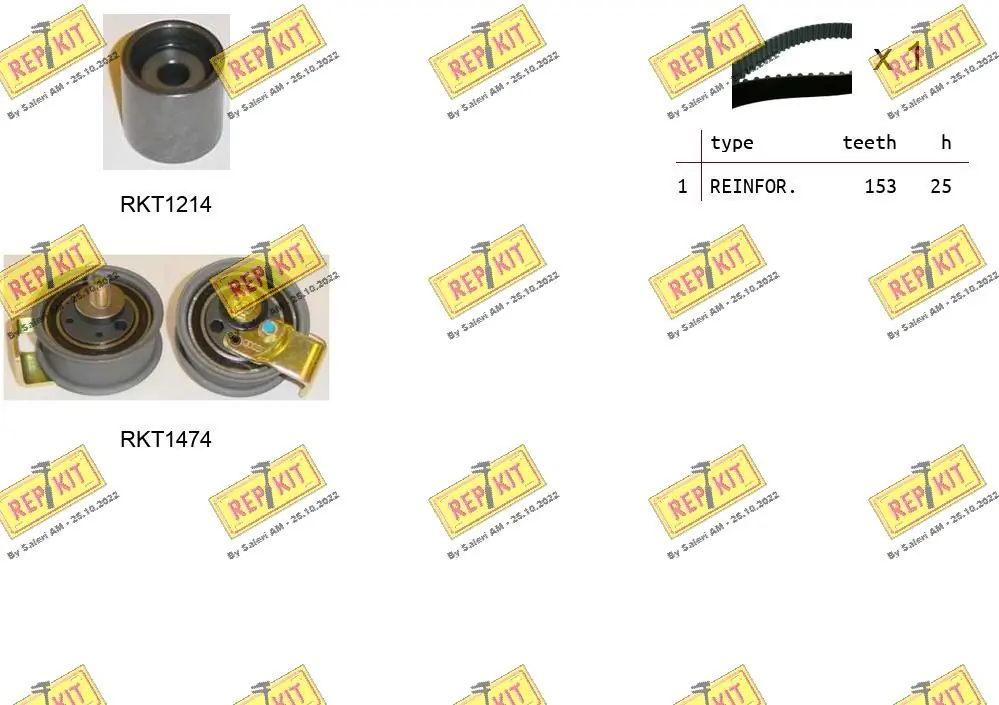 REPKIT Fogasszíjkészlet - RKTK0910 - TothCarparts