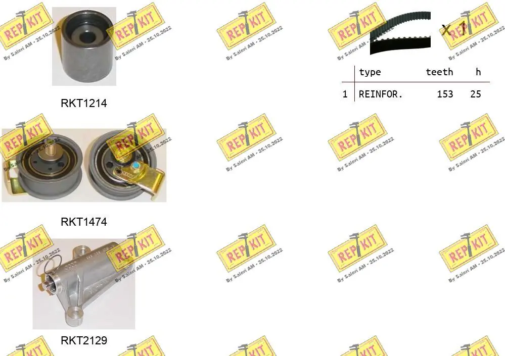 REPKIT Fogasszíjkészlet - RKTK0910C - TothCarparts