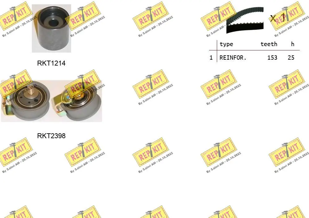 REPKIT Fogasszíjkészlet - RKTK0911 - TothCarparts