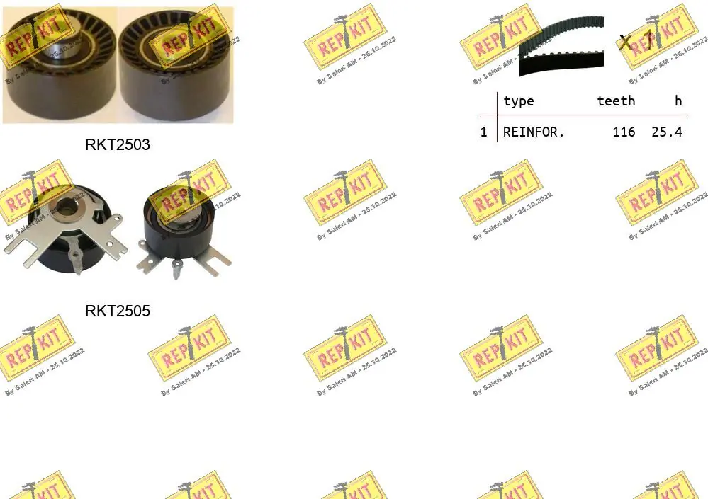 REPKIT Fogasszíjkészlet - RKTK0928 - TothCarparts