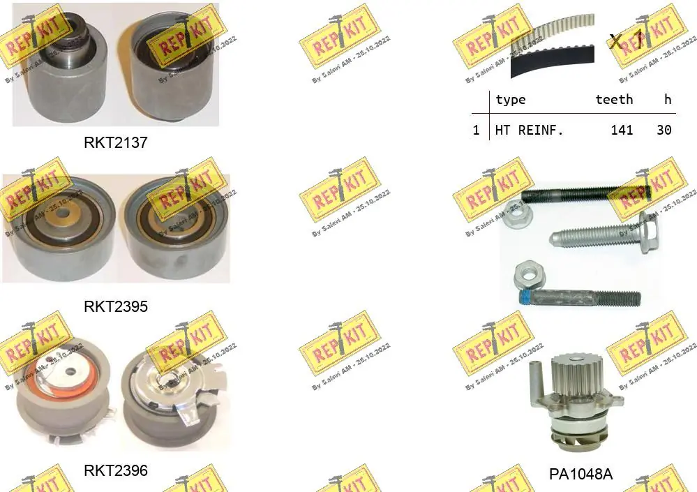 REPKIT Vízpumpa + fogasszíj készlet - RKTK0929PA - TothCarparts
