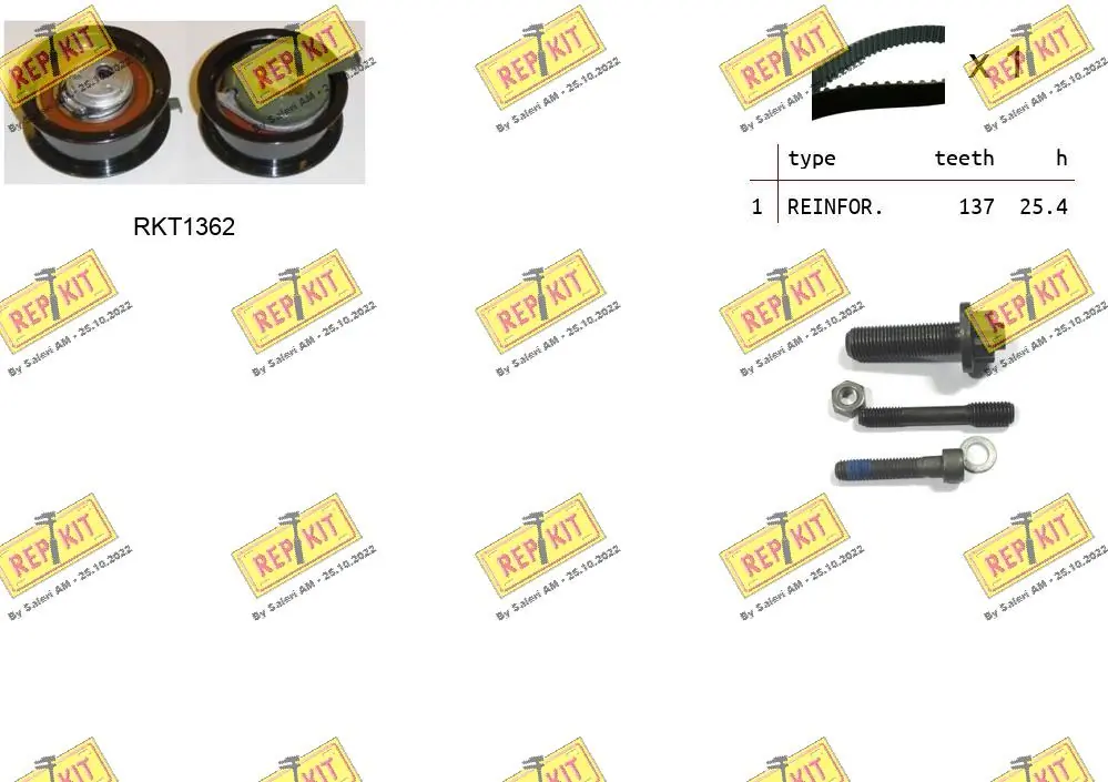 REPKIT Fogasszíjkészlet - RKTK1023 - TothCarparts