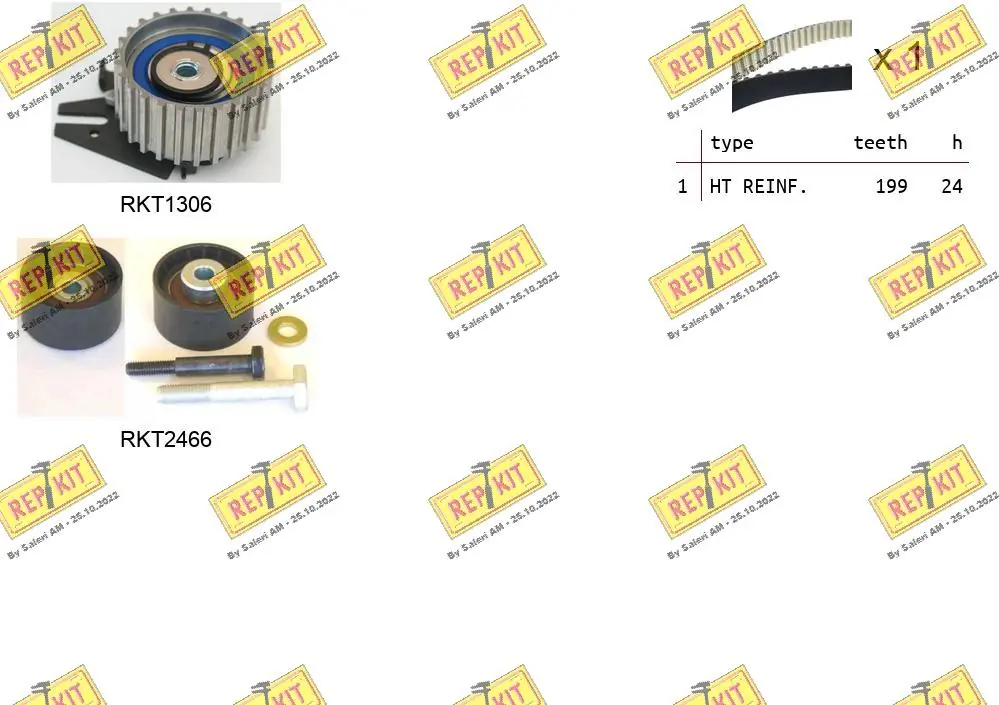 REPKIT Fogasszíjkészlet - RKTK1058 - TothCarparts
