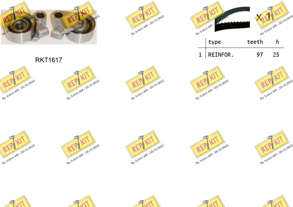 REPKIT Fogasszíjkészlet - RKTK1066 - TothCarparts