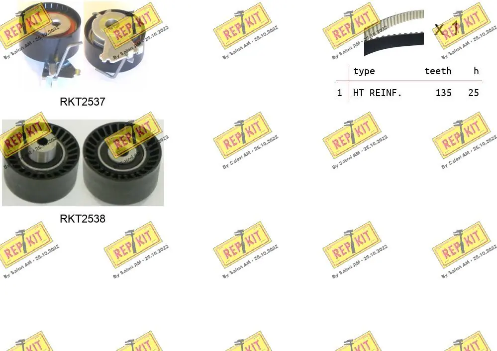 REPKIT Fogasszíjkészlet - RKTK1080 - TothCarparts