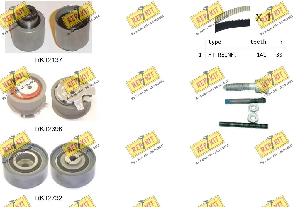 REPKIT Fogasszíjkészlet - RKTK1090 - TothCarparts