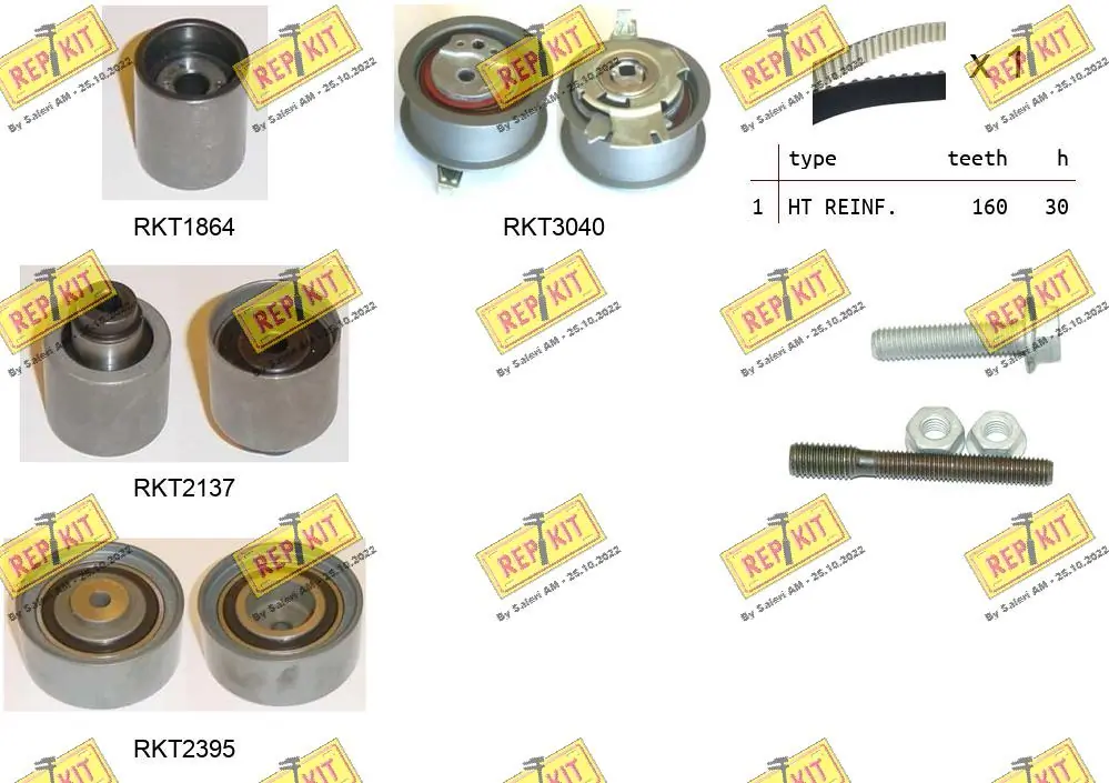 REPKIT Fogasszíjkészlet - RKTK1096 - TothCarparts