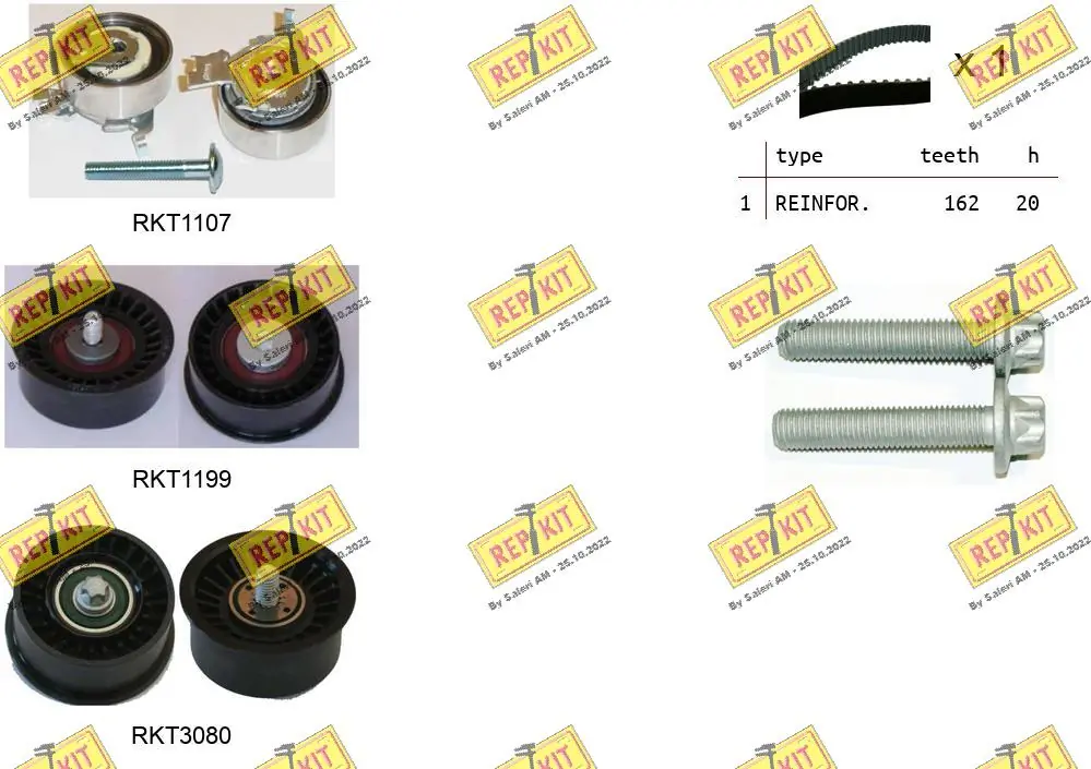 REPKIT Fogasszíjkészlet - RKTK1107 - TothCarparts