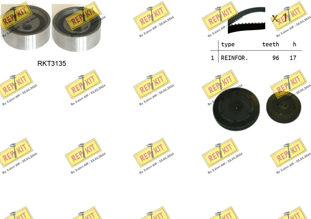 REPKIT Fogasszíjkészlet - RKTK1115 - TothCarparts