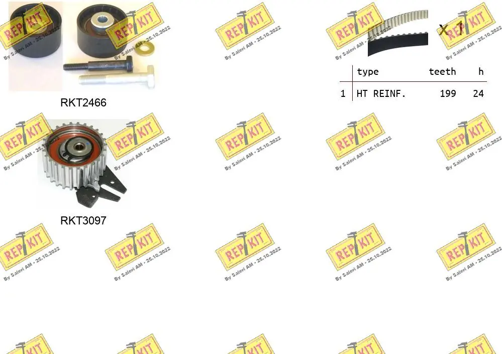 REPKIT Fogasszíjkészlet - RKTK1122 - TothCarparts