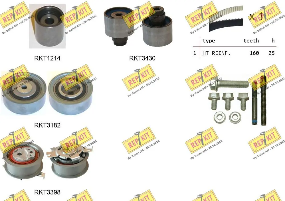 REPKIT Fogasszíjkészlet - RKTK1125 - TothCarparts