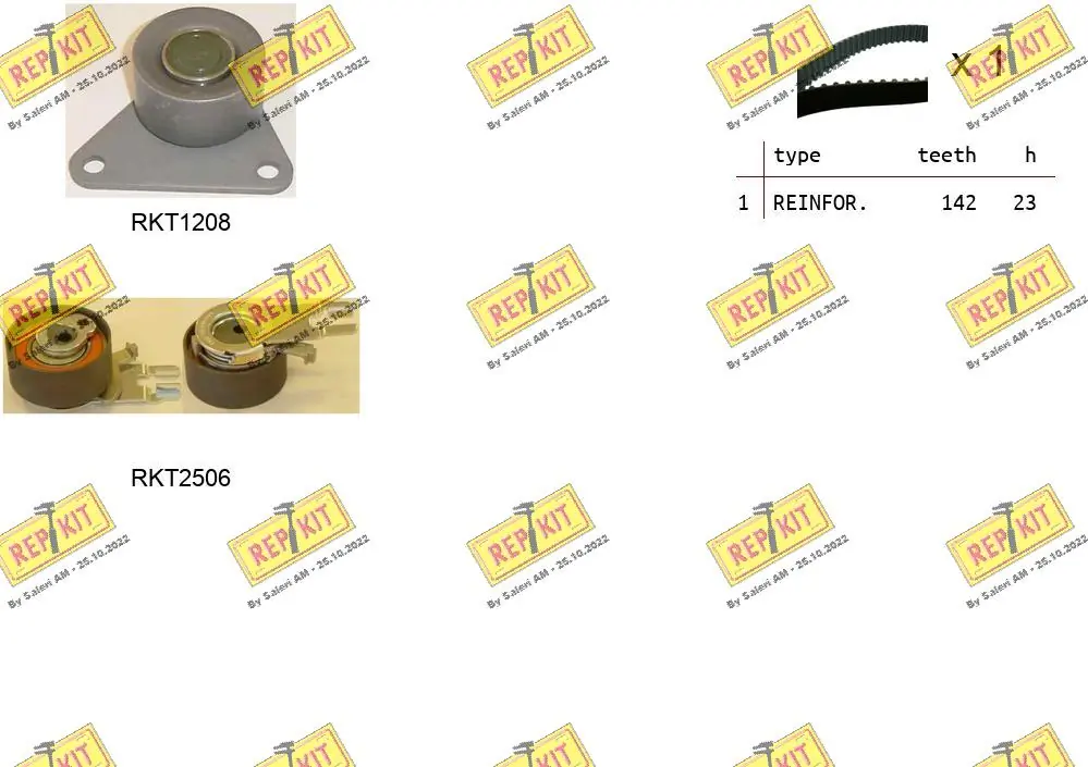 REPKIT Fogasszíjkészlet - RKTK1154 - TothCarparts