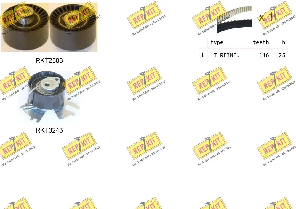 REPKIT Fogasszíjkészlet - RKTK1157 - TothCarparts