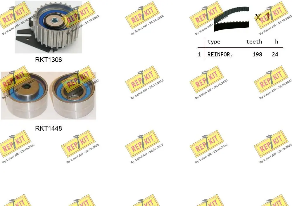 REPKIT Fogasszíjkészlet - RKTK1165 - TothCarparts