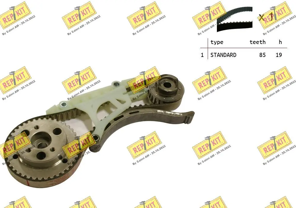 REPKIT Fogasszíjkészlet - RKTK1180 - TothCarparts