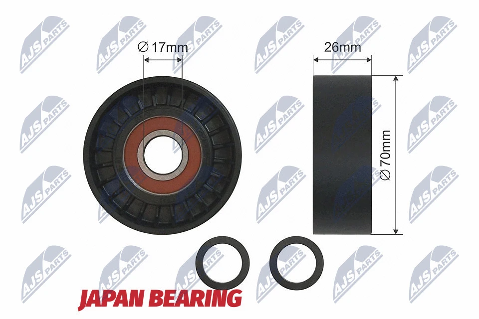 NTY feszítőgörgő, hosszbordás szíj - RNK-BM-013 - TothCarparts