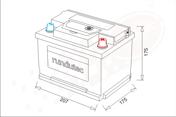 rundutec GmbH Indító akkumulátor - RNU045RKT - TothCarparts
