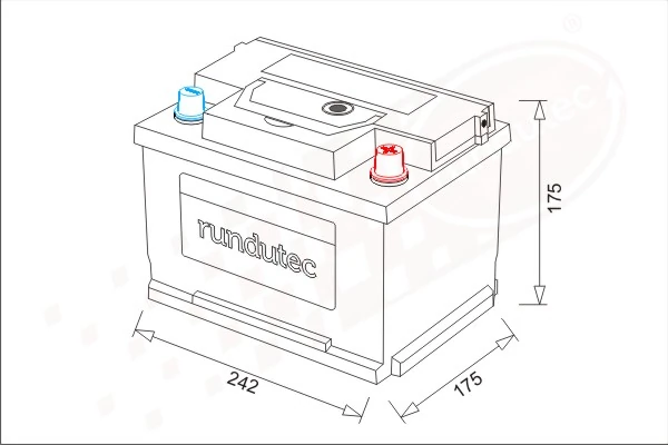 rundutec GmbH Indító akkumulátor - RNU062RKT - TothCarparts
