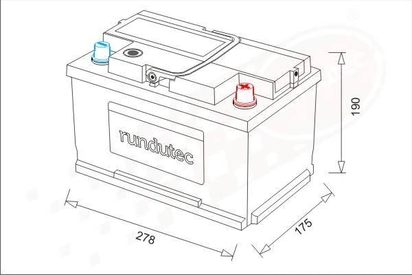 rundutec GmbH Indító akkumulátor - RNU078RHN - TothCarparts