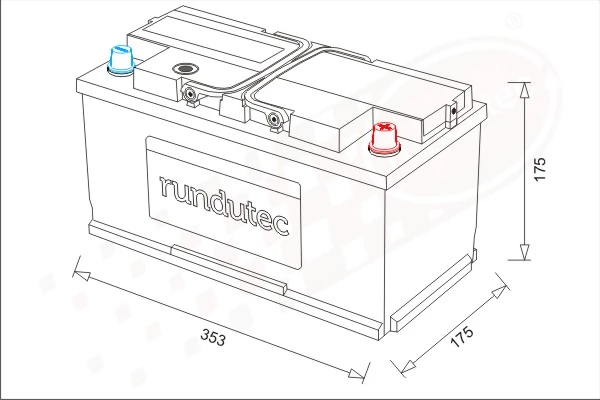rundutec GmbH Indító akkumulátor - RNU090RKT - TothCarparts