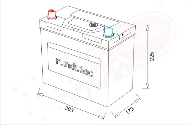 rundutec GmbH Indító akkumulátor - RNU100LCNBL - TothCarparts