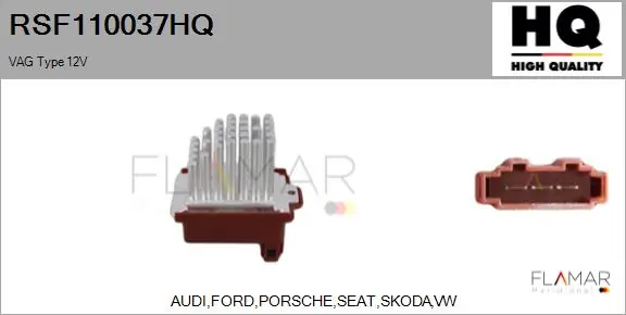 FLAMAR ellenállás, belső tér szellőzés - RSF110037HQ - TothCarparts