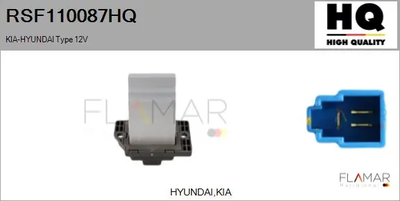 FLAMAR ellenállás, belső tér szellőzés - RSF110087HQ - TothCarparts