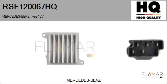 FLAMAR ellenállás, belső tér szellőzés - RSF120067HQ - TothCarparts