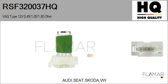 FLAMAR ellenállás, belső tér szellőzés - RSF320037HQ - TothCarparts