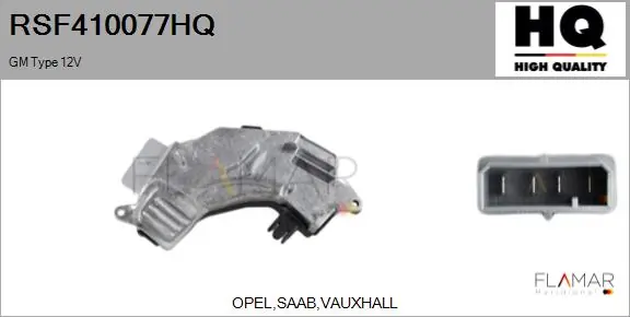 FLAMAR ellenállás, belső tér szellőzés - RSF410077HQ - TothCarparts