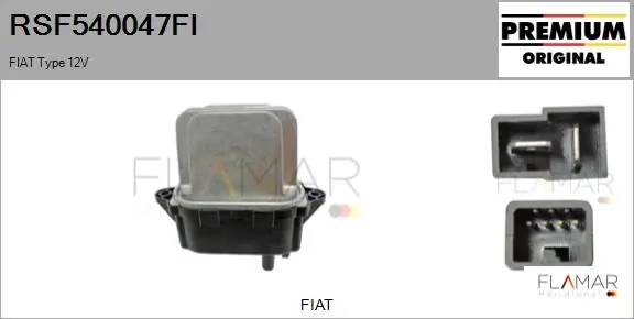 FLAMAR ellenállás, belső tér szellőzés - RSF540047FI - TothCarparts