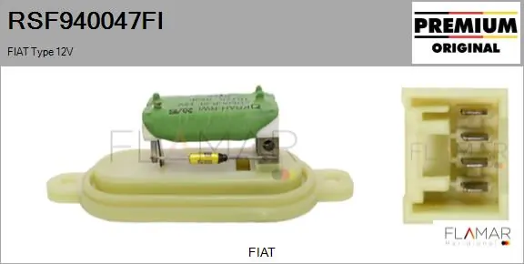 FLAMAR ellenállás, belső tér szellőzés - RSF940047FI - TothCarparts