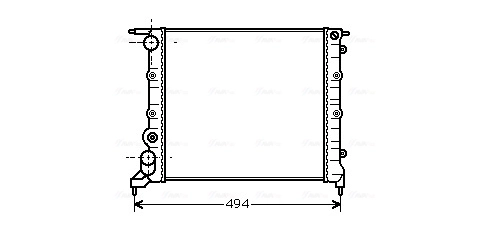 AVA Clever Choice hűtő, motorhűtés - RT2042 - TothCarparts
