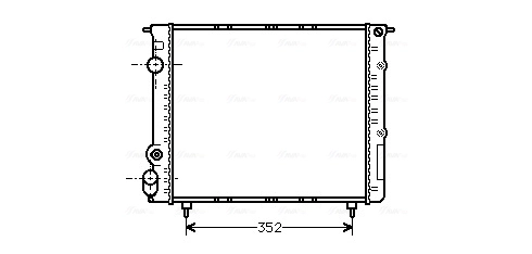 AVA Clever Choice hűtő, motorhűtés - RTA2053 - TothCarparts