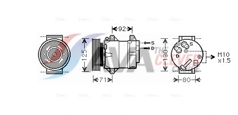 AVA Clever Choice kompresszor, klíma - RTAK441 - TothCarparts