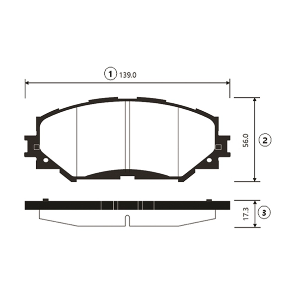 CTR fékbetétkészlet, tárcsafék - GK1062 - TothCarparts